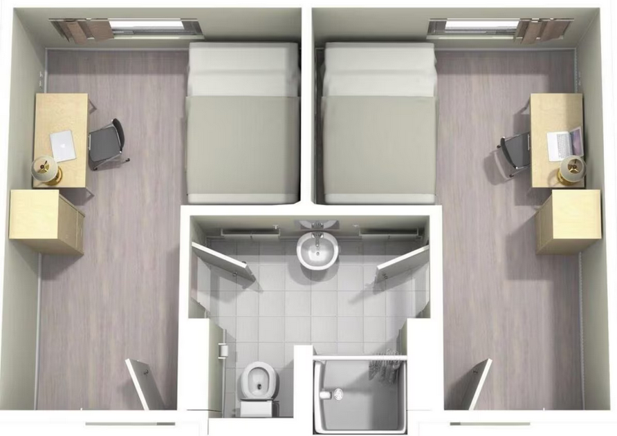 Henderson Connected Double Unit Floorplan